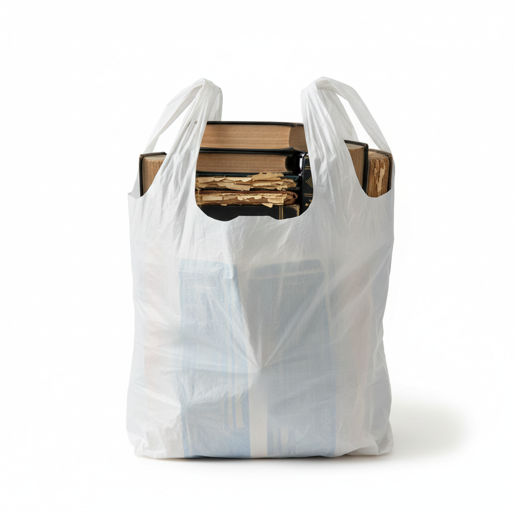 Shopping bag filled with genizah